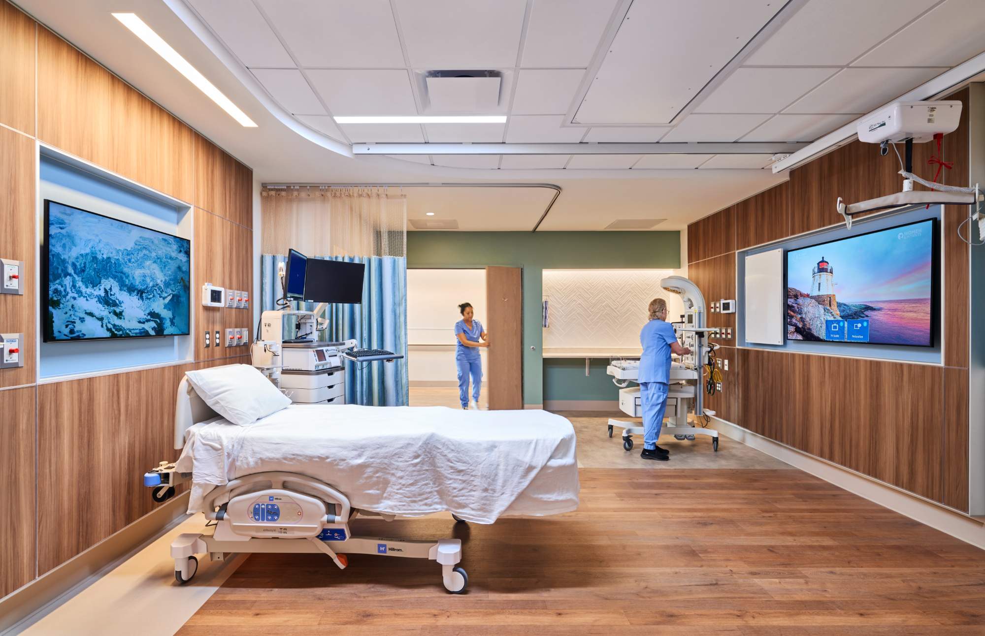Brown University Labor and Delivery Center patient room
