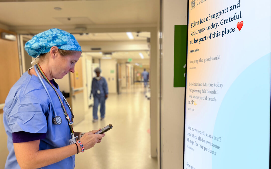 Boston Children’s Hospital Installs Gratitude Display To Addresses Caregiver Burnout