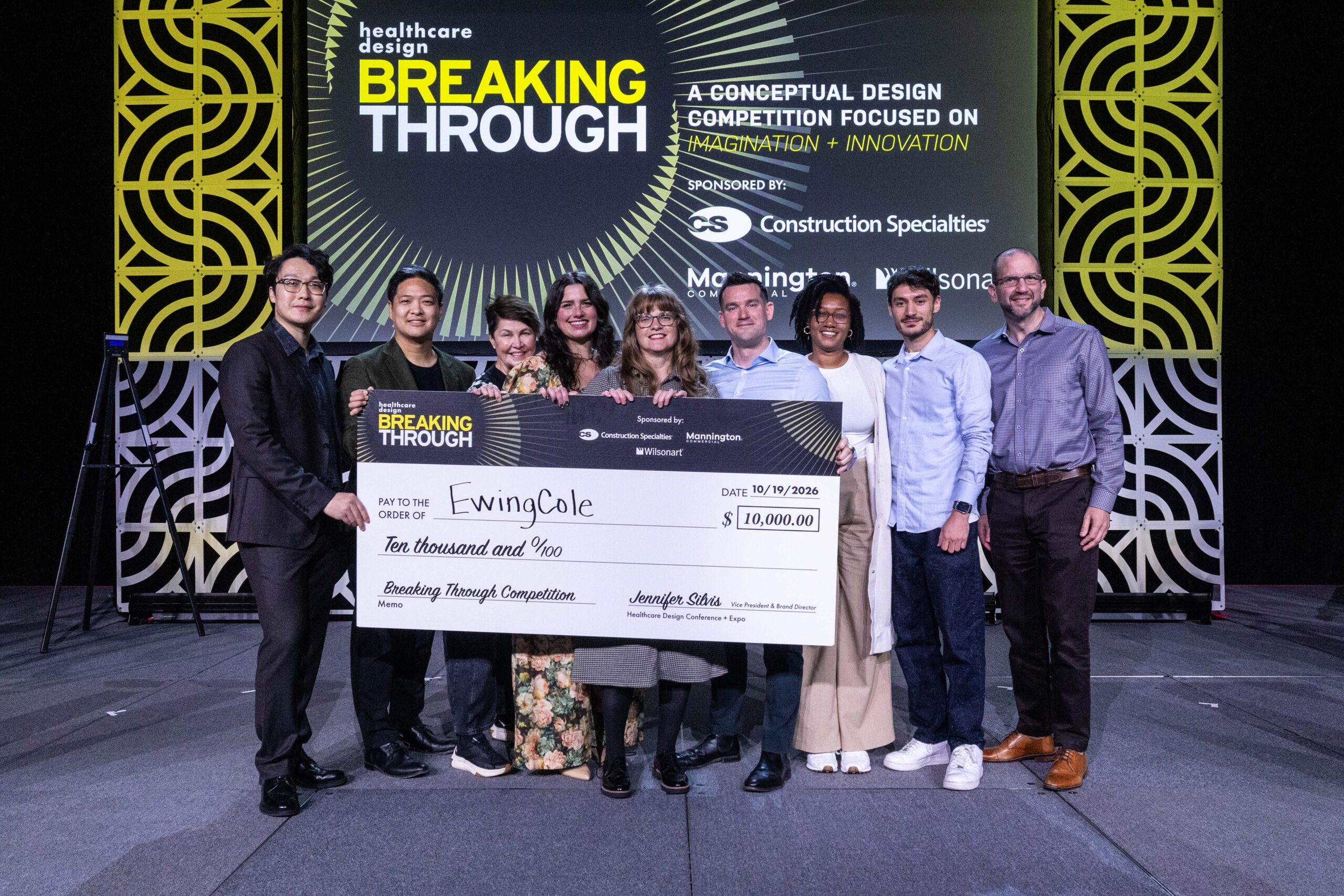 The winning team in Healthcare Design's 2026 Breaking Through conceptual design competition